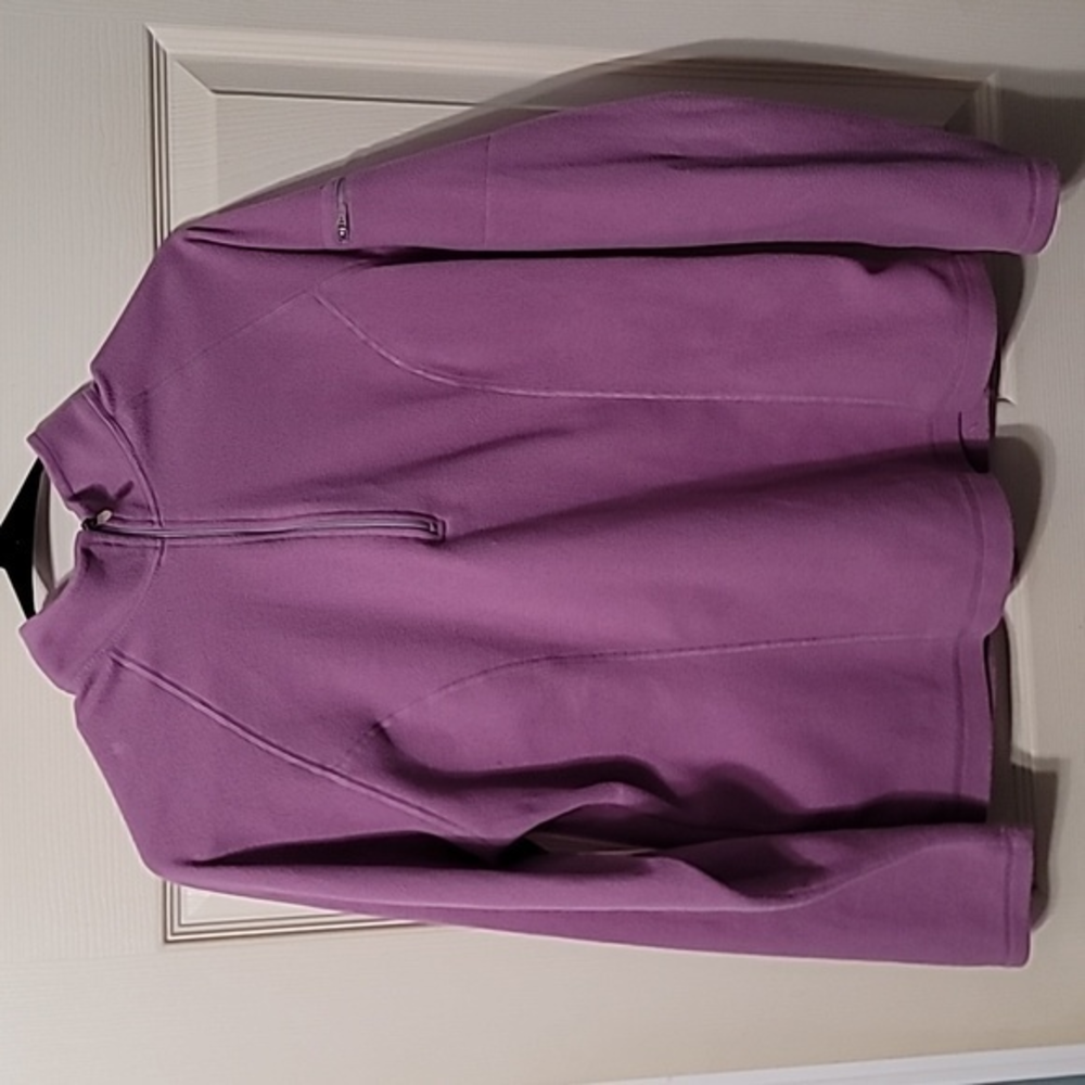 L.L. Bean Purple Lightweight Fleece 1/4 Zup Pullover Sweater‎ Jacket Women's S